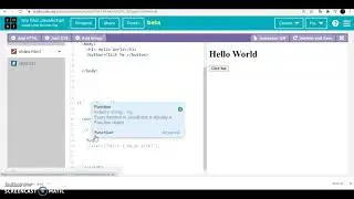 Creating Alert using Functions in Javascript using Weblap