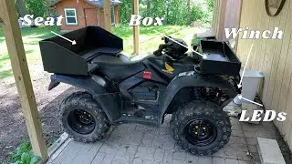 Installing ATV Accessories - Winch, Box, Passenger Seat and LED Lights
