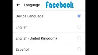 How to Change Language on Facebook App