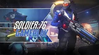 Overwatch: Soldier 76 Gameplay + 17 Player Kill Streak!!!