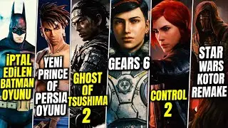 İPTAL EDİLEN BATMAN OYUNU / GHOST OF TSUSHIMA 2 / CONTROL 2 / GEARS 6 / SPLINTER CELL REMAKE / KOTOR
