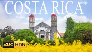 COSTA RICA  COUNTRY BEAUTIFUL PLACES 4K ULTRA HD 60fps DRONE VIDEO WITH RELAXATION MUSIC