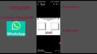 Votación Escolar usando la edición de imagen de WhatsApp