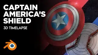 Captain America's Shield - Blender 3D [Timelapse]