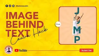 How to place Images behind text using Canva ✍️😌