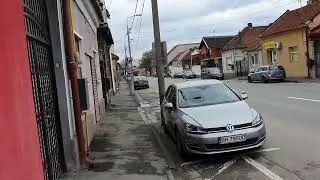 Promenad från busstationen i Oradea