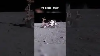 Rare Footage of Apollo 16 Lunar Rover in Action! 