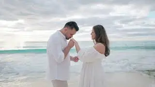 Ocean of Love: A Spectacular Beach Gender Reveal Celebration  Cancun Mexico 4k