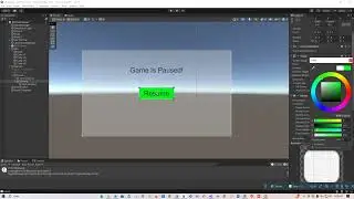 What is Game Pause UI Panel in Unity