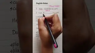 Important English Rules💯👩‍🏫✅️