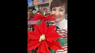 Stella di Natale in vaso che dura per sempre!! #natale2024 #feltro #fustellomania