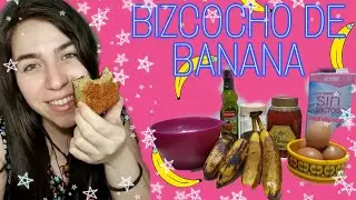 Como hacer Bizcocho de Banana Cambur Plátano Avena Saludable