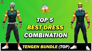 Top 5 Best Dress Combination With Tengen Bundle In Free Fire | Pro Dress Combination 2023