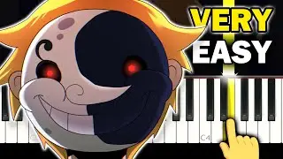 Two face - Five Nights at Freddy's: Security Breach Animation - VERY EASY Piano tutorial