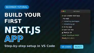 Setting Up Next.js Project in VS Code | Beginner Tutorial