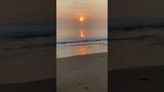 Sunrise view from ECR beach in Chennai