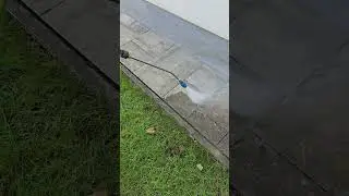 Sidewalk cleaning using turbo nozzle
