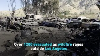 Over 1200 evacuated as wildfire rages outside Los Angeles