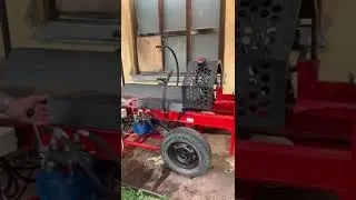 Управление расколом чурки у дровокольной линии 