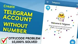 How to create telegram account | How to create telegram account without number | Telegram code sms