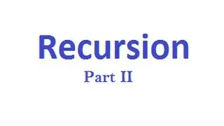 Java Programming - Tutorial 17 (Recursion Part 2)