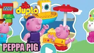 LEGO DUPLO PEPPA PIG - Playful learning with Peppa | BOAT TRIP with Grandpa