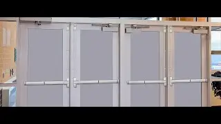 BEAMNOVA Commercial Door Push Bar Panic Exit Device Lock Set Emergency Accessories Roller Strike