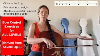 Ex 1: Improve Your Bowing Preparatory Exercises FOR ALL LEVELS (derived from Sevcik Op 3, Var 1)