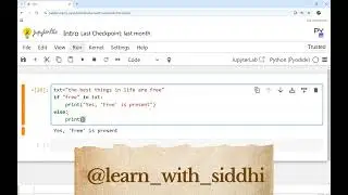 Learn Keywords in Python || In and Not In keywords in Python