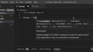 How to make a Tkinter screen using python with source code