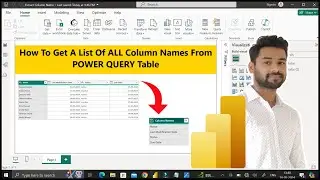 Extract Column Names From A Table In POWER BI