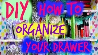 How to Organize your drawer - UpCycle Cardboard / Drawer MakeOver