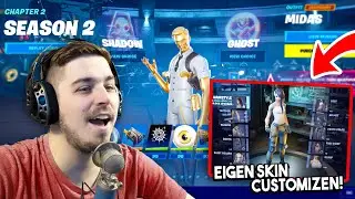 FORTNITE C2 SEASON 2 BATTLE PASS is AWESOME! + EIGEN SKIN CUSTOMIZEN!
