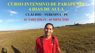 Curso Intensivo de Parapente 4 dias Cláudio Teresina - PI