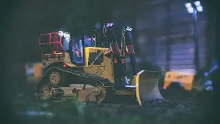 Under the Night Sky: RC CAT D6T XW Bulldozer in Action - 6 Way blade in action !