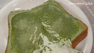 【Matcha Creamy Sandwich】말차 크리미 샌드위치 抹茶漏奶華 热量炸弹！减肥人士速速退去！