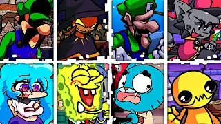 ABANDONED but Every Turn a Different Character Sings 🎶⚡ (FNF Mario Madness v2 )