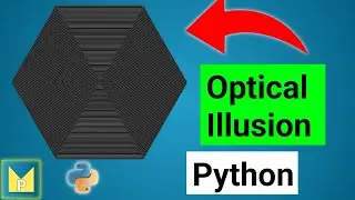 Create Hexagonal Optical Illusion 😵 😨  |  🐍Python GUI Design |  🐍Python Magix  💖