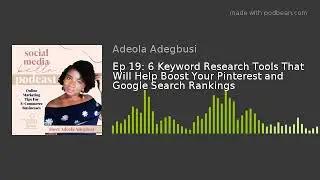 6 Keyword Research Tools To Boost Your Pinterest and Google Search Rankings