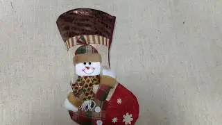 Новогодняя упаковка в розницу. Новогодние рождественские носочки с подвесом.