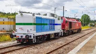 Novo esquema de pintura da locomotiva 1445 da FCC CONVENSA