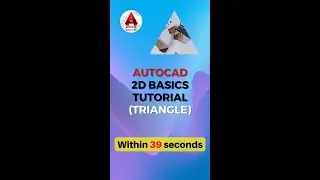 Autocad 2D basics tutorial | Triangle 