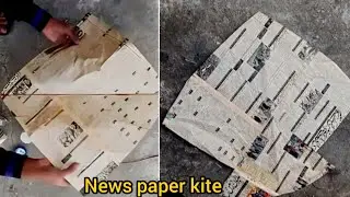 how to make kite news paper kite