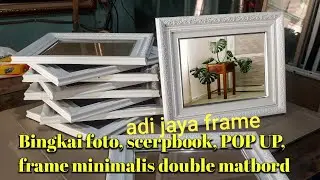 BINGKAI FOTO SCRAPBOOK POP UP FRAME MINIMALIS DOUBLE MATBORD
