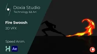 2D VFX: How To Draw Stylized Fire Swoosh like Fire Bending