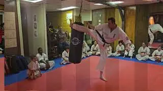 Kyokushin Deux-Montagnes Dojo demo day with Black belts