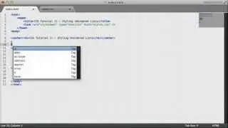 CSS Tutorial 11 - Styling Unordered Lists