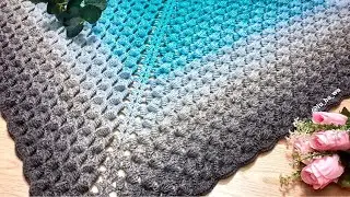 🦋 Шаль Крючком "Крылья Бабочки" из YarnArt Flowers Alpaca🦋 Один Узор💗 2 Варианта Шали . Туториал.