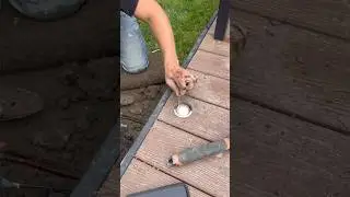 The deck is lit