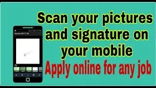 how to resize photo and signature in mobile II scan photo and signature II learn technical